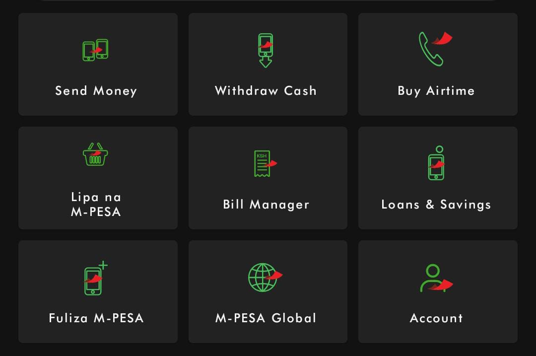M-Pesa Menu